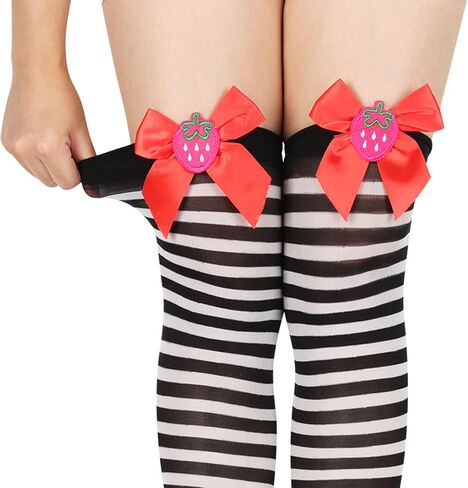 جوارب عالية الفخذ للسيدات من Benefeet Sox جوارب طويلة مخططة فوق الركبة من Argyle للفتيات جوارب طويلة مضحكة ومجنونة in Kuwait