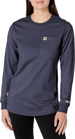 Carhartt Flame Resistant Womens Force Cotton Long Sleeve Crew T Shirt in Saudi Arabia