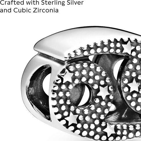 PANDORA Sparkling Cancer Zodiac Charm - أساور اللحظات المتوافقة - مجوهرات للنساء - هدية للنساء في حياتك - مصنوعة من الفضة الاسترليني والزركونيا المكعبة in Kuwait