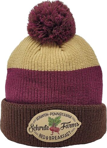 Ripple Junction The Office Schrute Farms Woven Label Cuff Beanie Officially Licensed in Saudi Arabia
