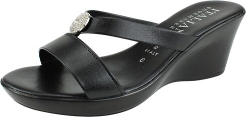 ITALIAN Shoemakers Besy Women's Wedge Moderate Height Band Sandal in Saudi Arabia