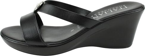 ITALIAN Shoemakers Besy Women's Wedge Moderate Height Band Sandal in Saudi Arabia