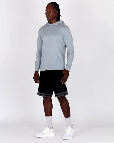 قميص Alive الرجالي مع غطاء للرأس وأكمام طويلة وأكمام طويلة وخفيف الوزن للتمرين وصيد الأسماك في الهواء الطلق in Kuwait