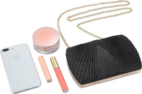 BENCOMOM Gold Clutch,Gold Clutch Purses For Women Evening Wedding Party Handbags Bridal Prom shoulder Gold Clutch Bag in Kuwait