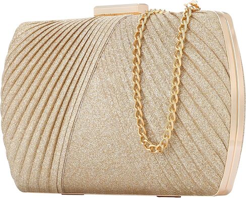 BENCOMOM Gold Clutch,Gold Clutch Purses For Women Evening Wedding Party Handbags Bridal Prom shoulder Gold Clutch Bag in Saudi Arabia
