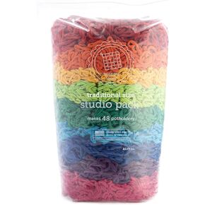 Friendly Loom Cotton Weaving Loops in Rainbow Colors – 7" Size Weave 36 Functional Potholders Made in the USA in Saudi Arabia