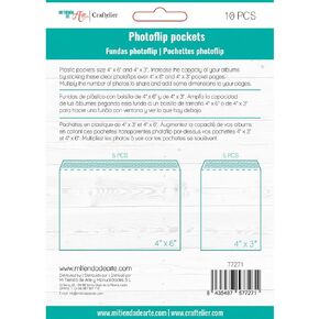 Craftelier - Clear Plastic Photoflip Sleeves | Perfect Accessory to Increase Photo Album Capacity | Includes 10 Sleeves of Size 4" x 3" (10.16 x 7.62 cm) in Kuwait