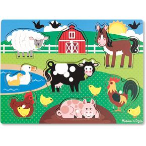 Melissa & Doug Pets Wooden Peg Puzzle (8 pcs)