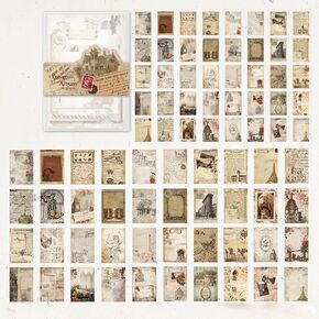 120 قطعة من لوازم القصاصات الورقية، مجموعات حرفية، ورق قصاصات عتيق ملهم من ورق القصاصات الورقية للمجلة غير المرغوب فيها ومخطط ديكور الغرفة وألبوم الكولاج الحرفي القديم in Kuwait