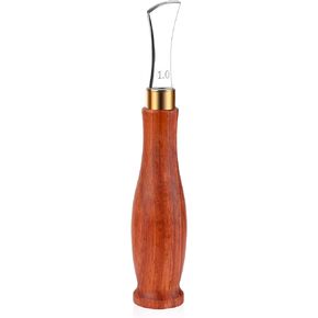 UOOU Leather Shallow Slot Edge Lineer Edge Device(1.5mm), Edge Creaser Stainless Steel, Leather Crimping Working Tools, Leather Edge Creaser for Beginners and Professionals DIY Leather Craft