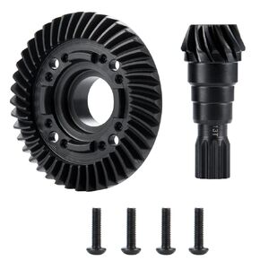 BRKRC Steel Front Rear Differential 13T 42T Diff Gears Set for RC Car 1/5 X-MAXX Upgrade Parts (Front Pinion Gear +Diff Ring)