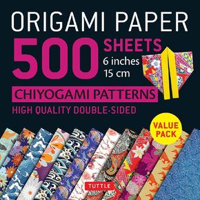 Origami Paper 500 sheets Chiyogami Patterns 6" 15cm in Kuwait