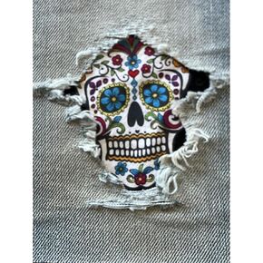 رقعات حديدية على شكل يوم الموتى - 5 بوصات × 5 بوصات | 2 بقع متنوعة in Kuwait