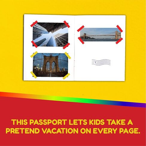 Hygloss Products Blank Passport Book - Fun Pretend Activity for Kids - Great for Classrooms & Parties - Imaginary Travel - Little Travelers Pocket Journal - 24 Blank Pages - 4 ¼" X 5 ½" - 1 Book in Saudi Arabia