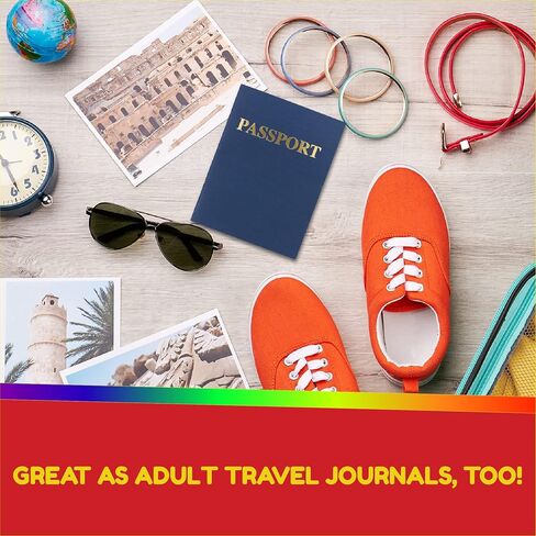 Hygloss Products Blank Passport Book - Fun Pretend Activity for Kids - Great for Classrooms & Parties - Imaginary Travel - Little Travelers Pocket Journal - 24 Blank Pages - 4 ¼" X 5 ½" - 1 Book in Saudi Arabia