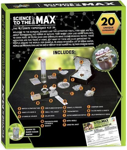 كن رائعا! مختبر علوم البقاء على قيد الحياة - مجموعة أدوات النجاة للأطفال - تجارب معدات التخييم التعليمية للأولاد والبنات - اصنع أداة النجاة الخاصة بك - مجموعات العلوم للأطفال - للأعمار من 8 سنوات فما فوق in Kuwait