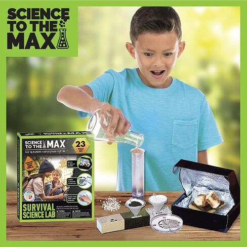 كن رائعا! مختبر علوم البقاء على قيد الحياة - مجموعة أدوات النجاة للأطفال - تجارب معدات التخييم التعليمية للأولاد والبنات - اصنع أداة النجاة الخاصة بك - مجموعات العلوم للأطفال - للأعمار من 8 سنوات فما فوق in Kuwait