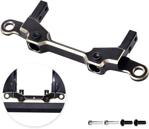 Hobbypark Brass Rear Bumper Mount Servo Mounting Bracket Stand Compatible with 1/10 Axial SCX10 III Upgrades JLU Wrangler in Saudi Arabia