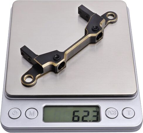 Hobbypark Brass Rear Bumper Mount Servo Mounting Bracket Stand Compatible with 1/10 Axial SCX10 III Upgrades JLU Wrangler in Saudi Arabia