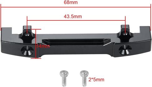 RCLIONS Aluminum Metal Rear Bumper for Axial SCX24 90081 Deadbolt 1/24th RC Crawler Car Upgrades in Saudi Arabia
