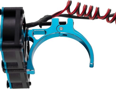 Treehobby 36MM Aluminum Alloy w/Double Cooling Fan Heat Sink with Temperature Control Compatible with 1/10 TRX4 SCX10 Traxxas Track HSP HPI Wltoys Himoto Tamiya 540 550 3650 3660 RC Car(Blue) in Saudi Arabia