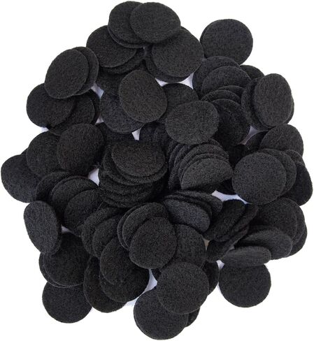 Playfully Ever After 1 Inch Black 100pc Felt Circle Stickers in Saudi Arabia