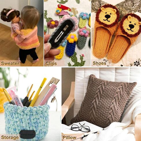 BCMRUN Crochet Hooks Set 14 Sizes 2mm(B) -10mm(N) Aluminum Ergonomic Knitting Needles Kit with Case Weave Yarn Craft Set, Crochet Hook Knit Needle, Best Gift for Women Girls in Kuwait