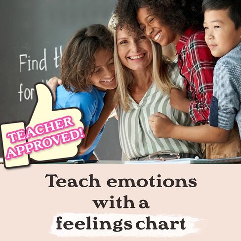 LARKINROAD Set of 4 Boho Classroom Decor Posters (11in x14in) Calm Corner Feelings Chart For Kids Classroom Posters Therapy Office Decor Therapy Posters Aesthetic Classroom Decor in Kuwait