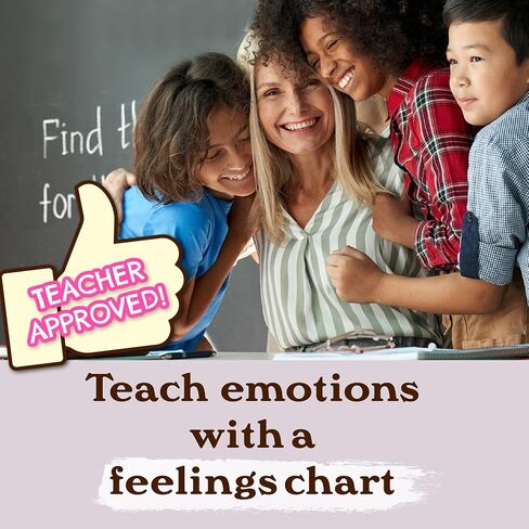 LARKINROAD Set of 4 Boho Classroom Decor Posters (11in x14in) Calm Corner Feelings Chart For Kids Classroom Posters Therapy Office Decor Therapy Posters Aesthetic Classroom Decor in Kuwait