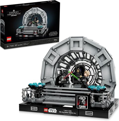 LEGO Star Wars Emperor’s Throne Room Diorama 75352 Building Set for Adults, Classic Star Wars Collectible for Display with Darth Vader Minifigure, Fun Birthday Gift for Men and Women in Saudi Arabia