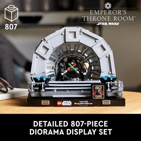 LEGO Star Wars Emperor’s Throne Room Diorama 75352 Building Set for Adults, Classic Star Wars Collectible for Display with Darth Vader Minifigure, Fun Birthday Gift for Men and Women in Saudi Arabia