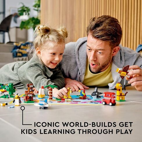 LEGO Classic Around The World 11015 Building Toy Set for Preschool Kids, Boys, and Girls Ages 4+ (950 Pieces) in Saudi Arabia