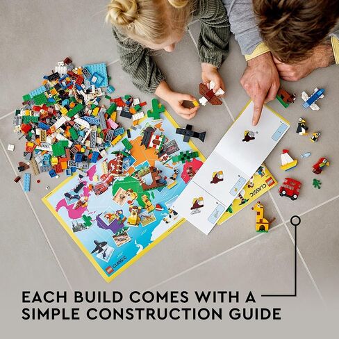 LEGO Classic Around The World 11015 Building Toy Set for Preschool Kids, Boys, and Girls Ages 4+ (950 Pieces) in Saudi Arabia