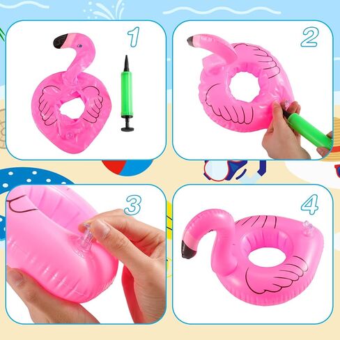 6 Pcs Pool Floaties for Girl Dolls, Girl Doll Swim Accessories Set Swimming Pool Floaties Party Ring Girl Dolls Cup Coasters Dolls Pool Toys Doll Pool for 11.5" Dolls Girl Swimming Pool Toy in Saudi Arabia