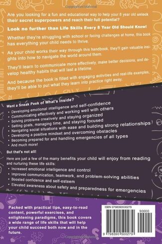 Life Skills Every 8 Year Old Should Know: An Essential Book For Young Boys and Girls To Unlock Their Secret Superpowers and Be Successful, Healthy, and Happy in Saudi Arabia