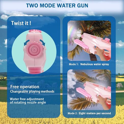 Water Gun Pistol Squirt Water Blaster Gun Toys for Water Fighting Play Summer Swimming Pool Beach Outdoor Party Gifts for Boys Girls Children Kids Toddlers Age 3 4 7 8 (1200 cc) in Saudi Arabia