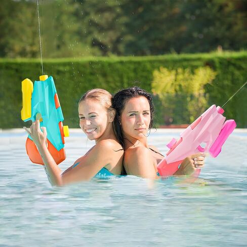Water Gun Pistol Squirt Water Blaster Gun Toys for Water Fighting Play Summer Swimming Pool Beach Outdoor Party Gifts for Boys Girls Children Kids Toddlers Age 3 4 7 8 (1200 cc) in Saudi Arabia
