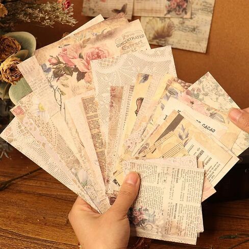 120 قطعة من لوازم القصاصات الورقية، مجموعات حرفية، ورق قصاصات عتيق ملهم من ورق القصاصات الورقية للمجلة غير المرغوب فيها ومخطط ديكور الغرفة وألبوم الكولاج الحرفي القديم in Kuwait