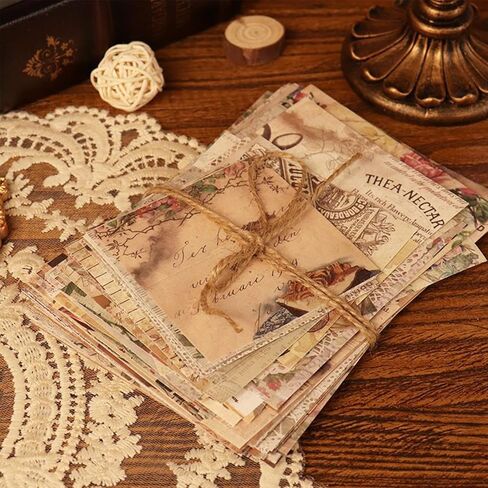 120 قطعة من لوازم القصاصات الورقية، مجموعات حرفية، ورق قصاصات عتيق ملهم من ورق القصاصات الورقية للمجلة غير المرغوب فيها ومخطط ديكور الغرفة وألبوم الكولاج الحرفي القديم in Kuwait