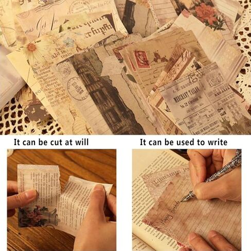 120 قطعة من لوازم القصاصات الورقية، مجموعات حرفية، ورق قصاصات عتيق ملهم من ورق القصاصات الورقية للمجلة غير المرغوب فيها ومخطط ديكور الغرفة وألبوم الكولاج الحرفي القديم in Kuwait