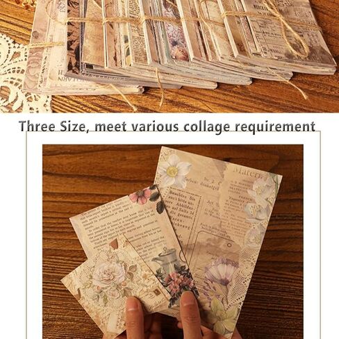 120 قطعة من لوازم القصاصات الورقية، مجموعات حرفية، ورق قصاصات عتيق ملهم من ورق القصاصات الورقية للمجلة غير المرغوب فيها ومخطط ديكور الغرفة وألبوم الكولاج الحرفي القديم in Kuwait