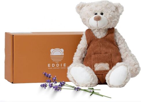 “Eddie" Weighted Microwavable Stuffed Animal – Weighted Stuffed Animals for Kids- 14 in Lavender Stuffed Animal Heating Pad - Heatable Stuffed Animals. in Kuwait