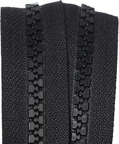 2 قطعة #10 27 بوصة سحابات لمستلزمات الخياطة مجموعة فصل بديلة بسحاب كبير لملابس المعطف DIY Craft، 27 بوصة سحاب بلاستيكي أسود خياطة أطوال متنوعة وحقائب قميص وخياط خيمة in Kuwait