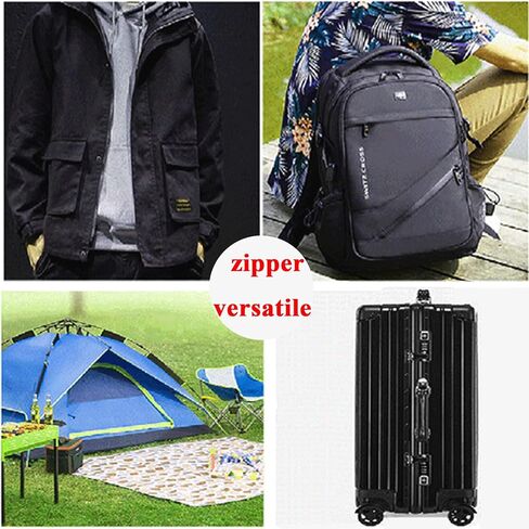 2 قطعة #10 27 بوصة سحابات لمستلزمات الخياطة مجموعة فصل بديلة بسحاب كبير لملابس المعطف DIY Craft، 27 بوصة سحاب بلاستيكي أسود خياطة أطوال متنوعة وحقائب قميص وخياط خيمة in Kuwait