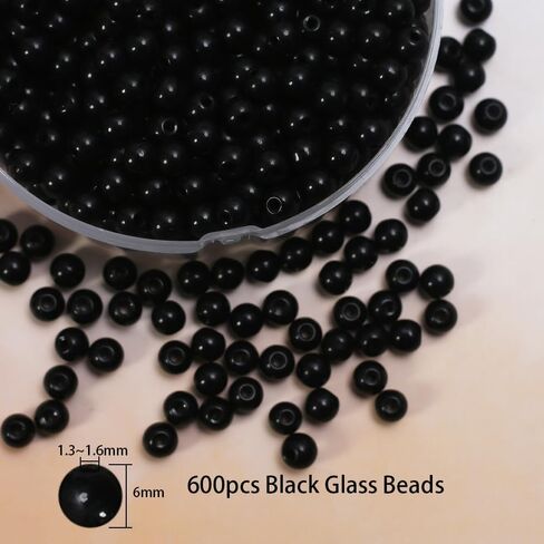 ZHFMLY 600 قطعة 6 مللي متر الخرز الزجاجي الأبيض يدويا مستديرة Lampwork السلس فضفاض خرز سوار DIY بها بنفسك صنع المجوهرات #30723 in Kuwait