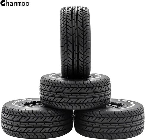 عجلات وإطارات شاحنة قصيرة المدى من Chanmoo 1/10 RC مع إطارات للطرق الوعرة بمقياس 12 مم سداسية 1:10 لسيارة الطرق الوعرة 1/10 RC Traxxas TRX4 Slash Arrma Losi Tenacity Vkar 10sc Hpi RC Buggy Car 4 قطع (إطارات C) in Kuwait