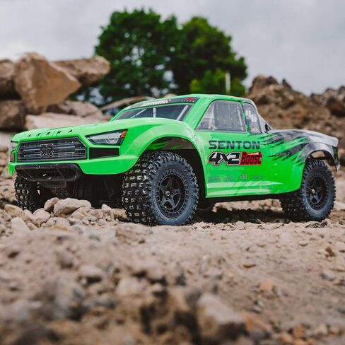 ARRMA RC Truck 1/10 SENTON 4X2 Boost MEGA 550 Brushed Short Course Truck RTR (Batteries and Charger Not Included), Blue, ARA4103V4T2 in Saudi Arabia