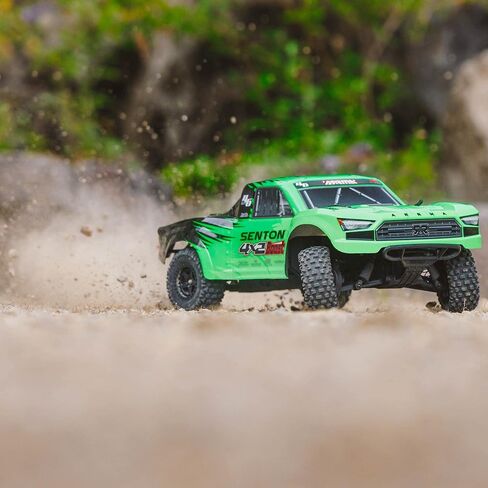 ARRMA RC Truck 1/10 SENTON 4X2 Boost MEGA 550 Brushed Short Course Truck RTR (Batteries and Charger Not Included), Blue, ARA4103V4T2 in Saudi Arabia