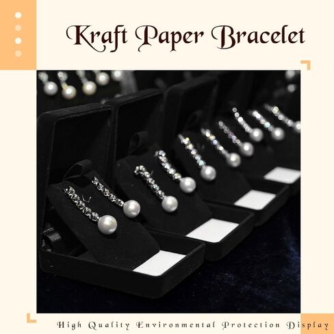 فولمون 1000 قطعة من بطاقات عرض المجوهرات المصنوعة من الورق المقوى 250 بطاقة قلادة 250 بطاقة سوار 250 بطاقة عرض اقراط 250 بطاقة اقراط للاعمال الصغيرة، 3 الوان in Kuwait