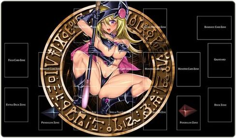 جديد Mlikemat Playmat Magi Magi Magician Gal TCG CCG بطاقة التداول حصير اللعب بدون مناطق + حقيبة مجانية (ZD039-436-K- بدون مناطق) in Saudi Arabia